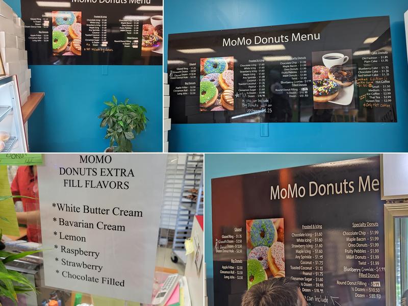 MoMo Donuts Menu