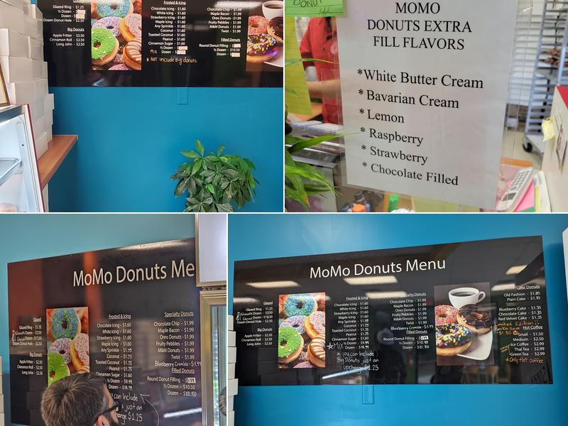 MoMo Donuts Menu