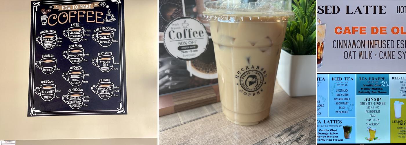 Huckabees Coffee Menu