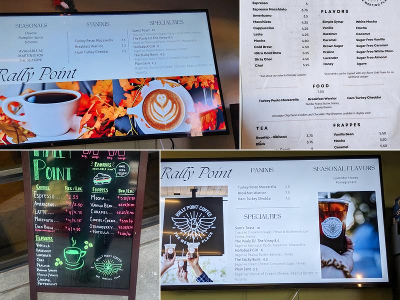 Rally Point Coffee Menu