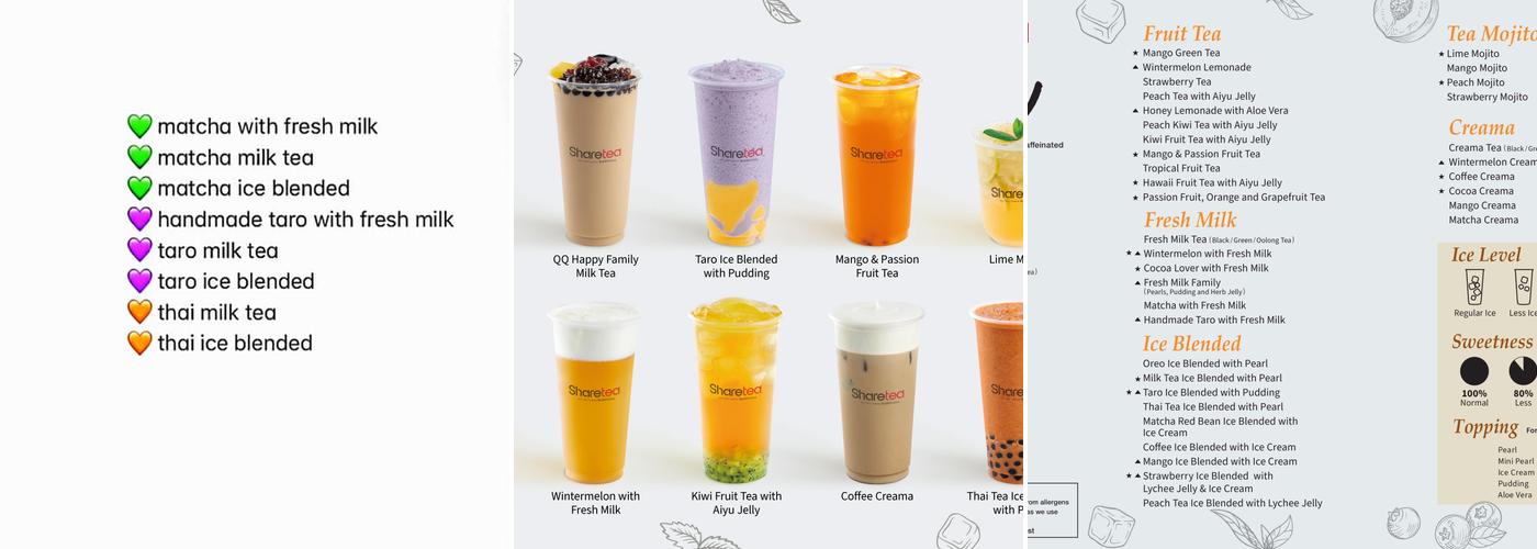 Sharetea Menu