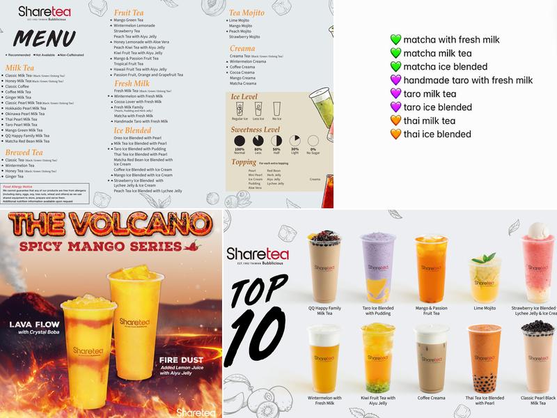 Sharetea Menu