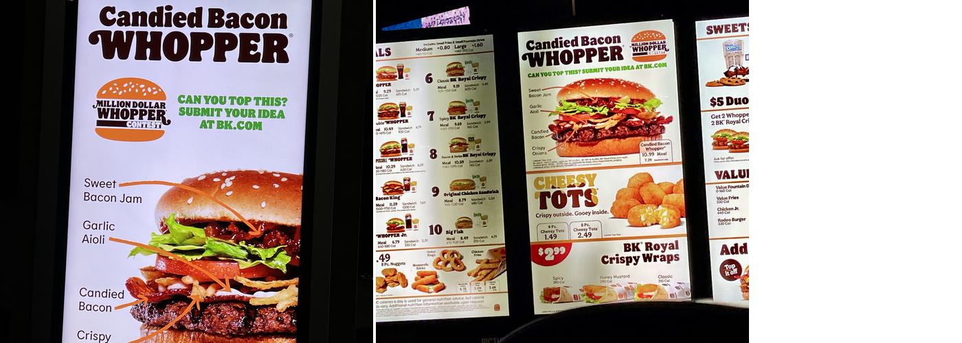 Burger King Menu