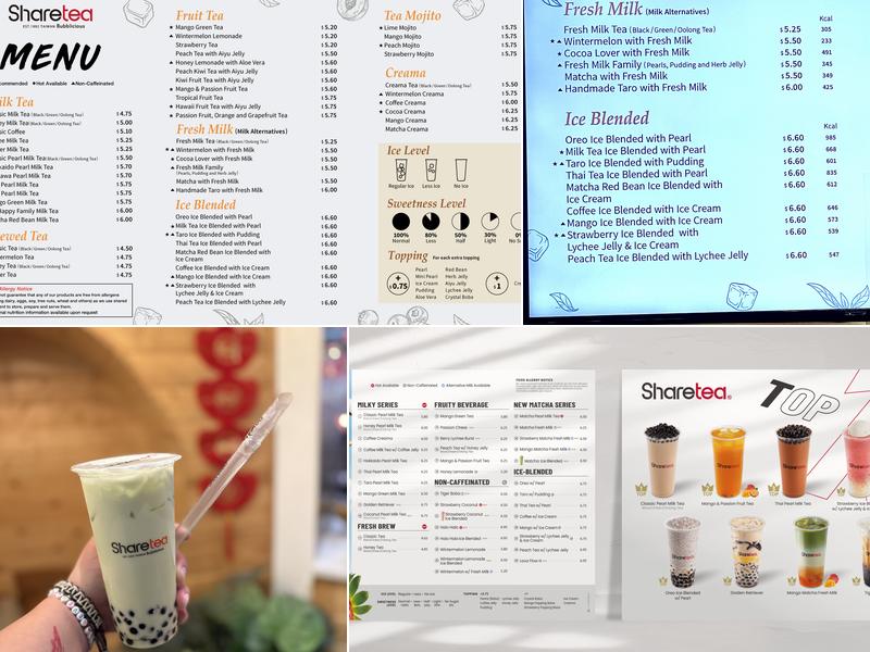 Sharetea Menu
