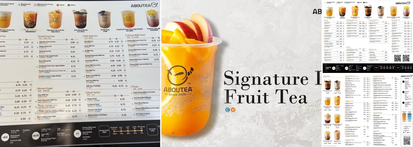 AbouTea Menu