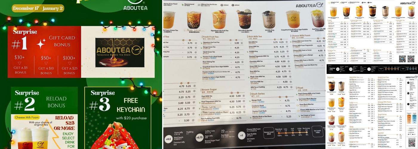 AbouTea Menu
