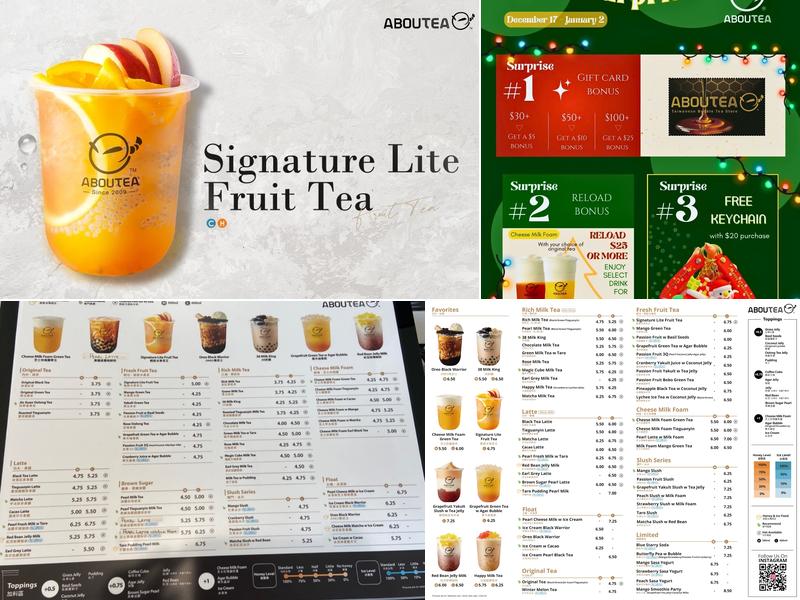 AbouTea Menu