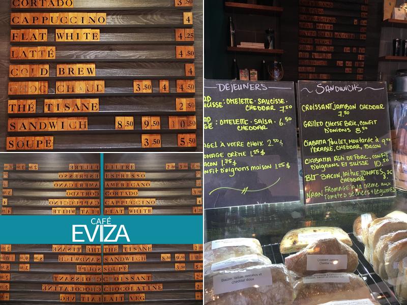 Cafe Eviza Menu