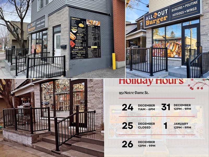 All Out Burger 714 Gladstone Ave, Ottawa