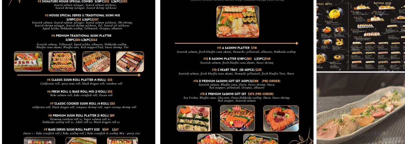 Bengee Sushi Menu