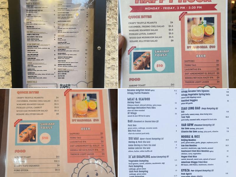 Dumpling Time Menu