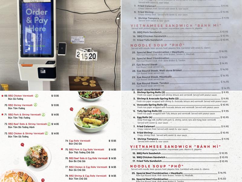 Pho Kitchen & Boba Tea Menu