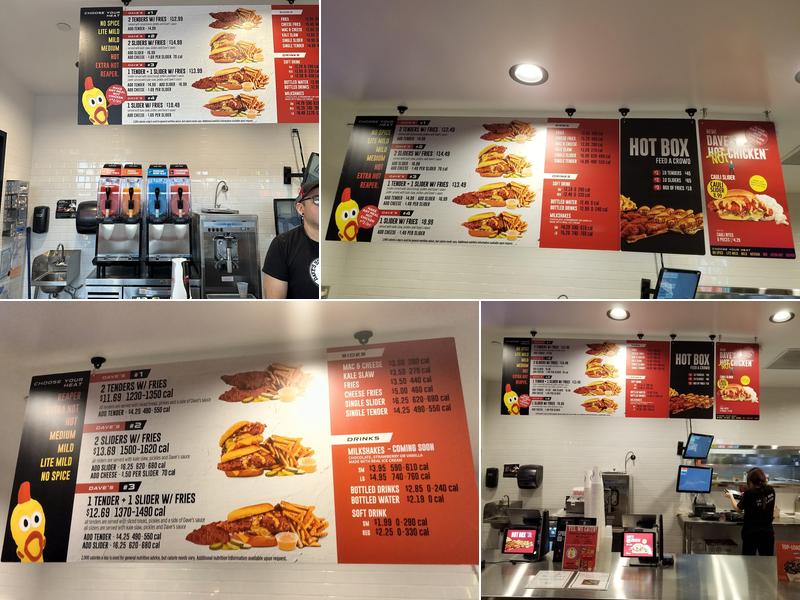 Dave's Hot Chicken Menu