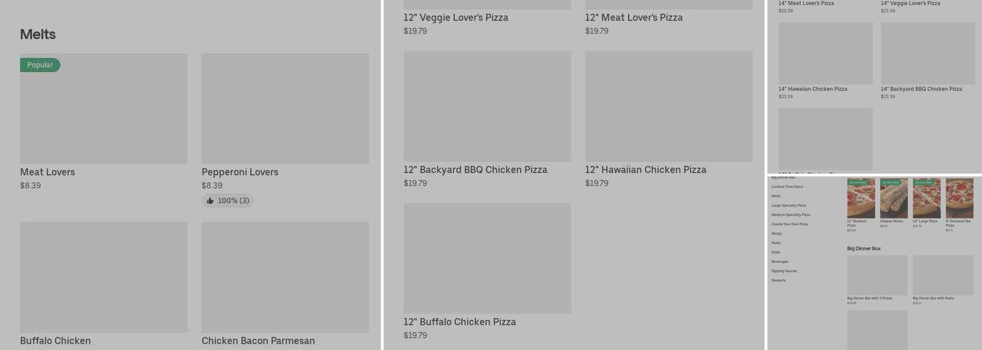 Pizza Hut Menu
