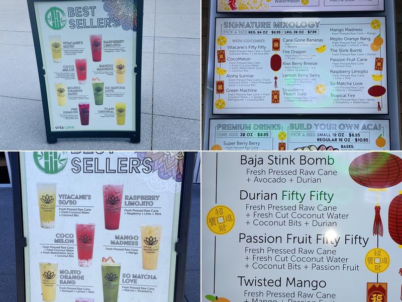 Vita Cane Eastvale Menu