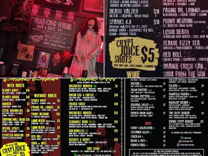 The Crypt Menu