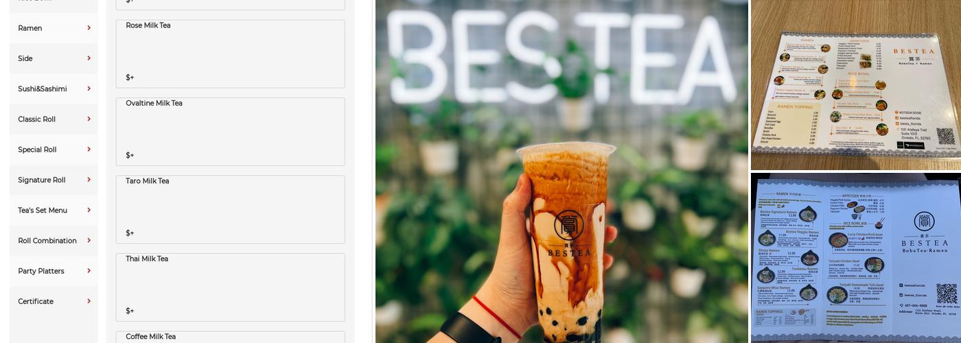 Bestea Menu