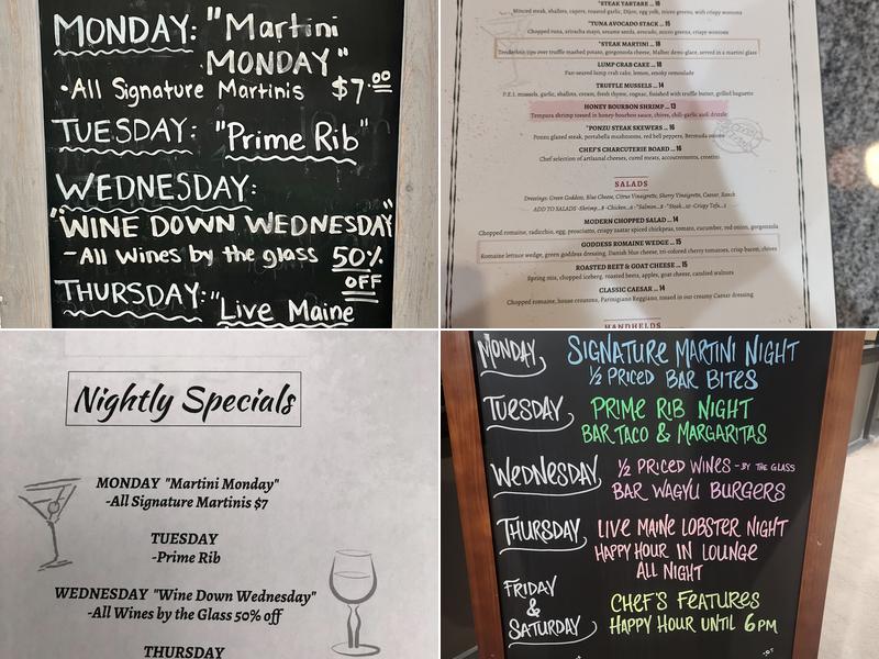 Modern Chop Inc Menu