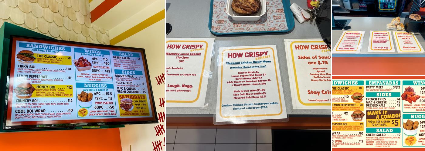 How Crispy Express Menu