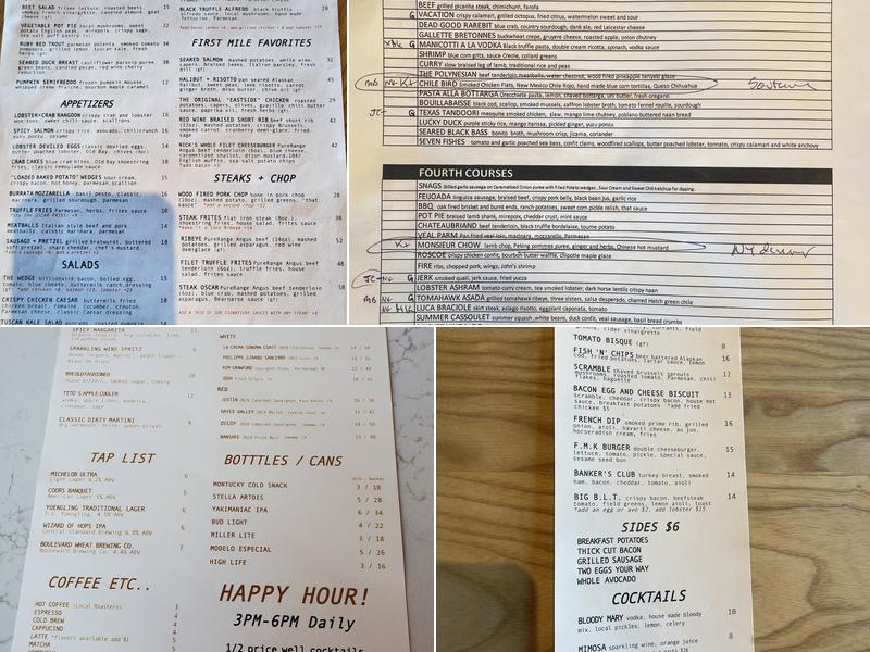 First Mile Kitchen Menu