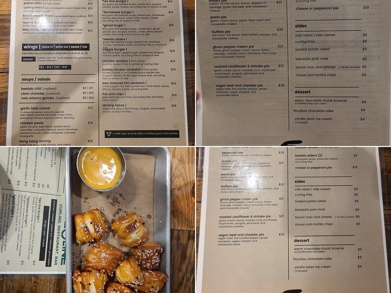 Tee Line Nashville Menu