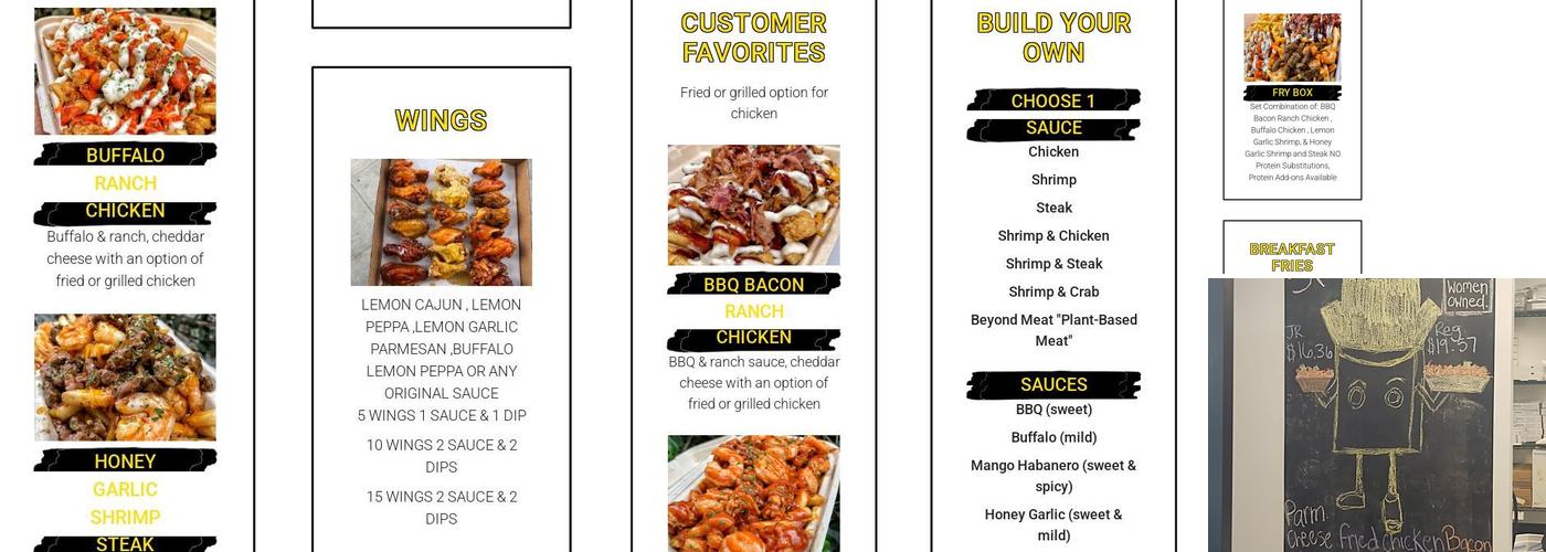 Mr. Fries Man Menu