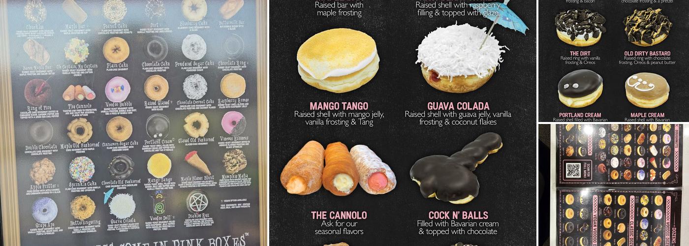 Voodoo Doughnut Menu