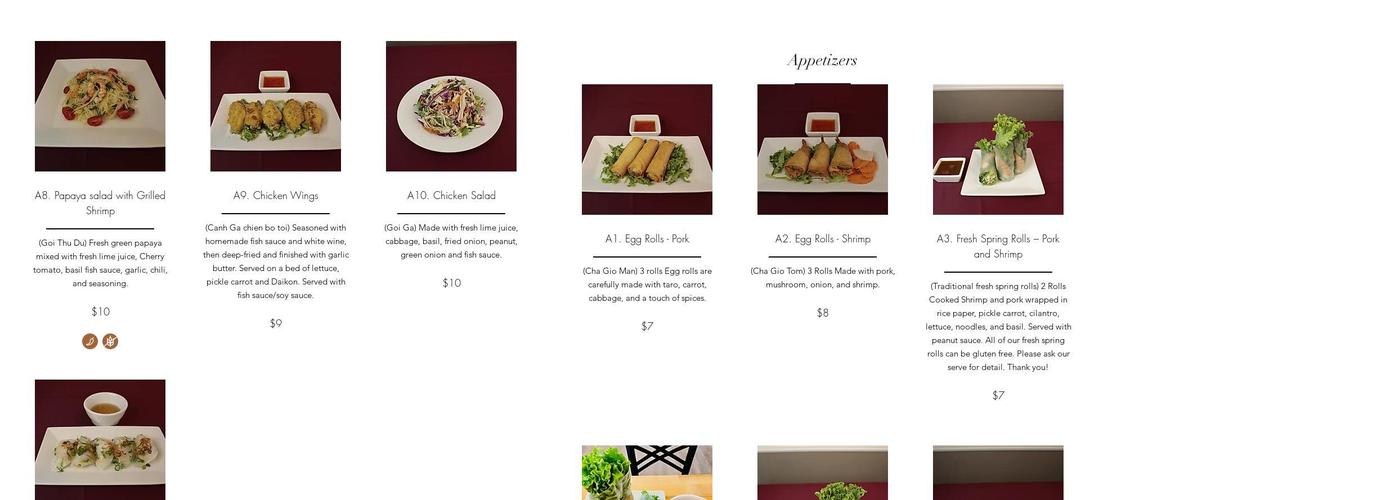 Cafe 79 Vietnamese Kitchen Menu