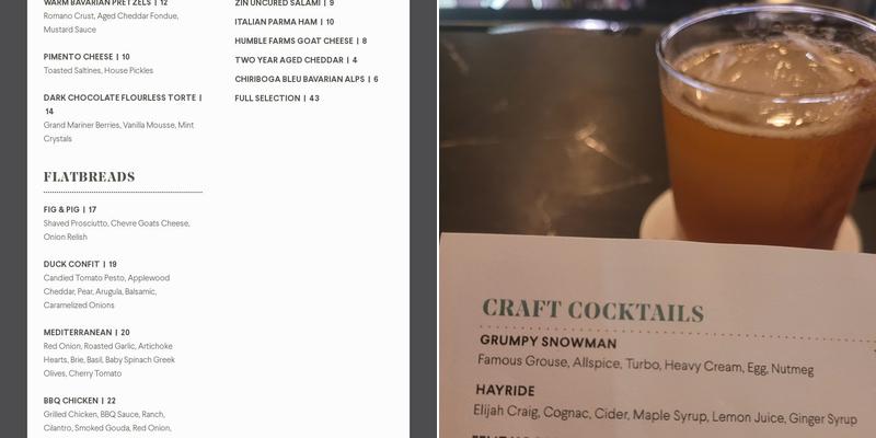 Baker & Able Menu