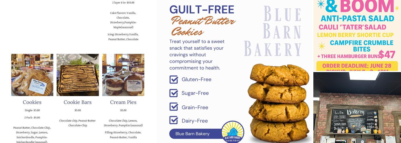 Blue Barn Bakery Menu