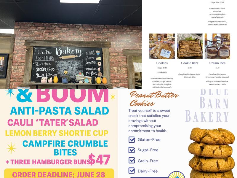 Blue Barn Bakery Menu