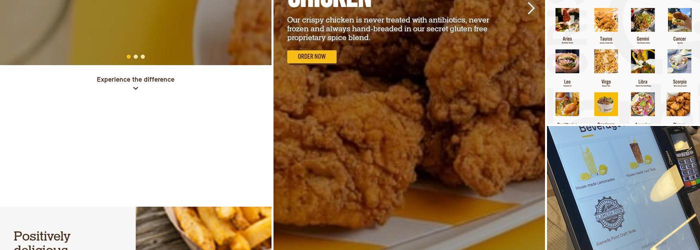 Starbird Chicken Menu