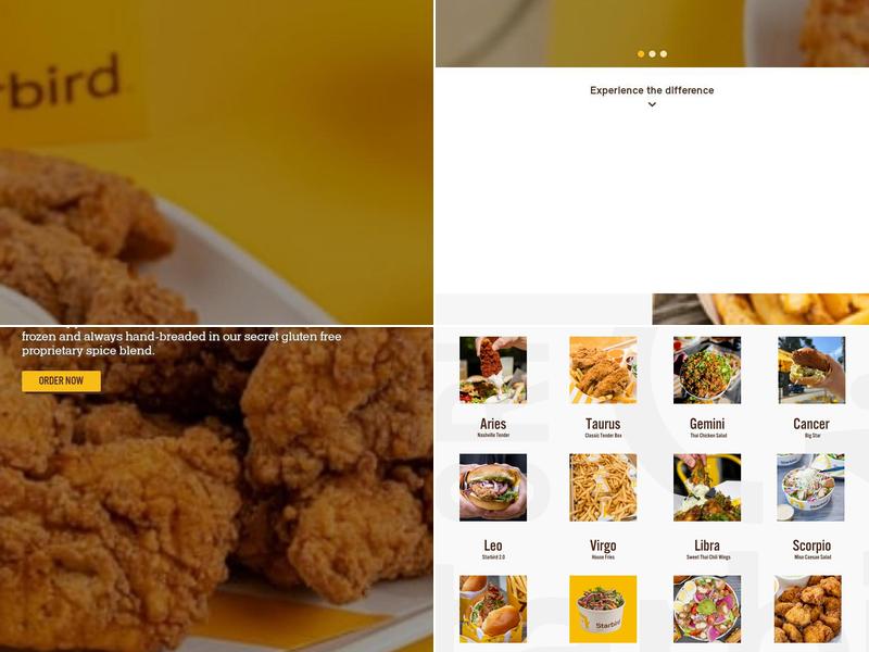 Starbird Chicken Menu