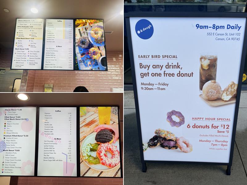 Dot & Dough Menu