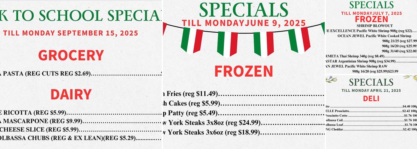 SWEET PARADISE BAKERY Menu