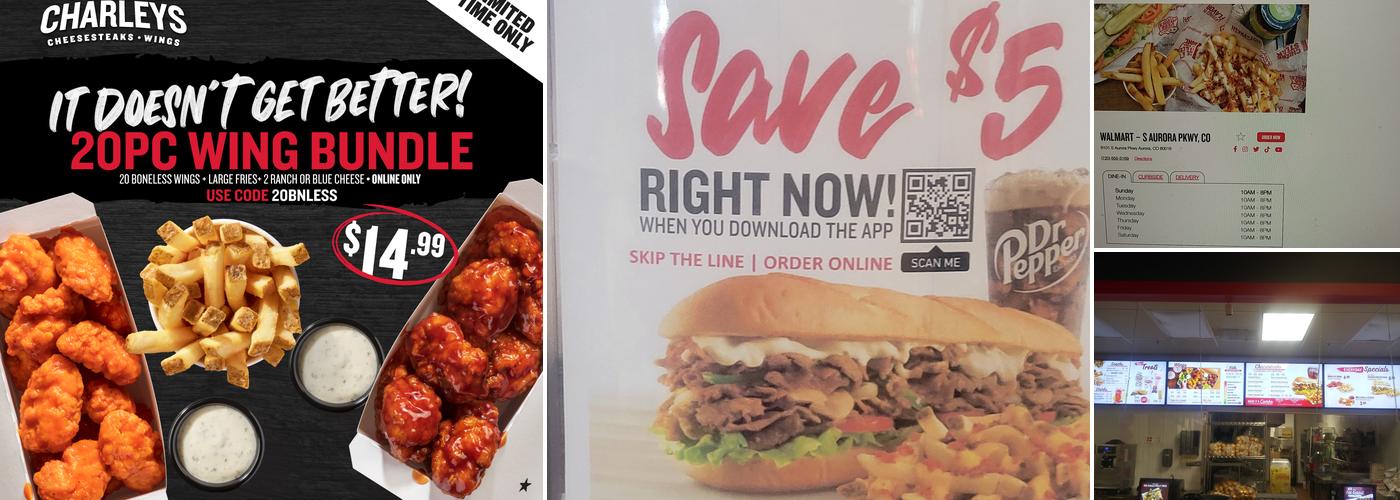 Charleys Cheesesteaks and Wings Menu