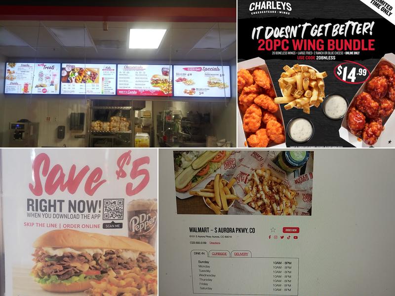 Charleys Cheesesteaks and Wings Menu