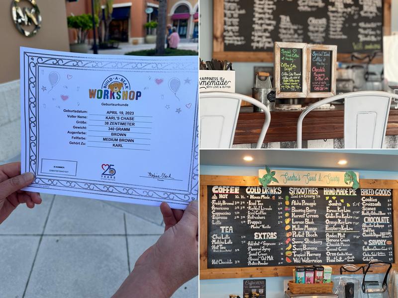 Sandra's Sweet & Savory Menu