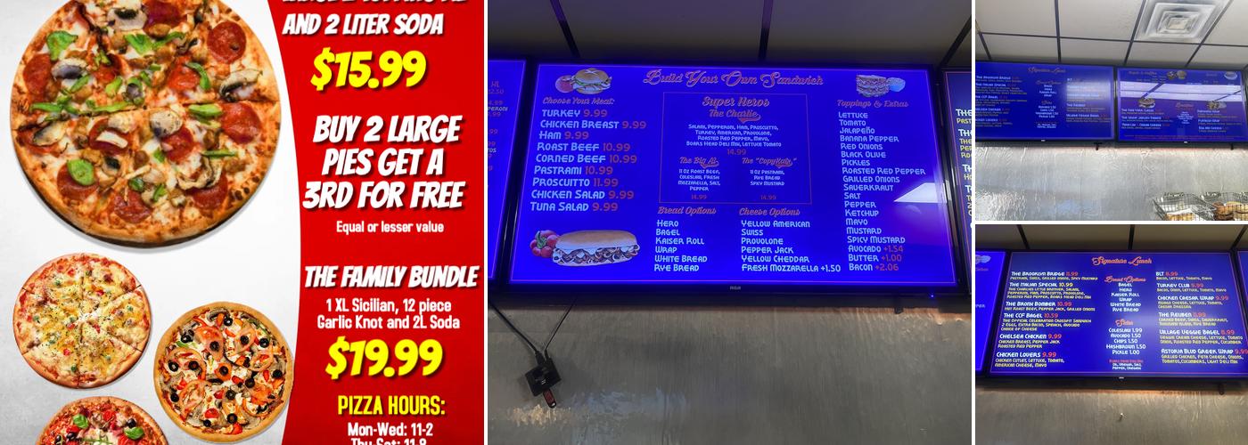 The New York Bakery Boys Menu