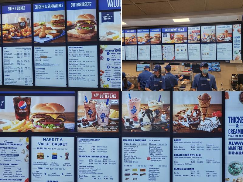 Culver’s Menu