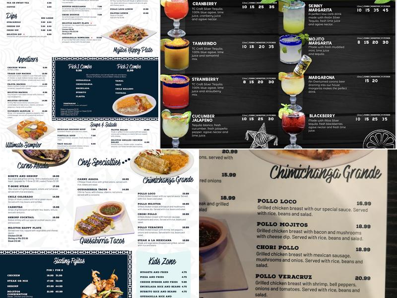 Mojitos Tacos Bar & Grill Menu