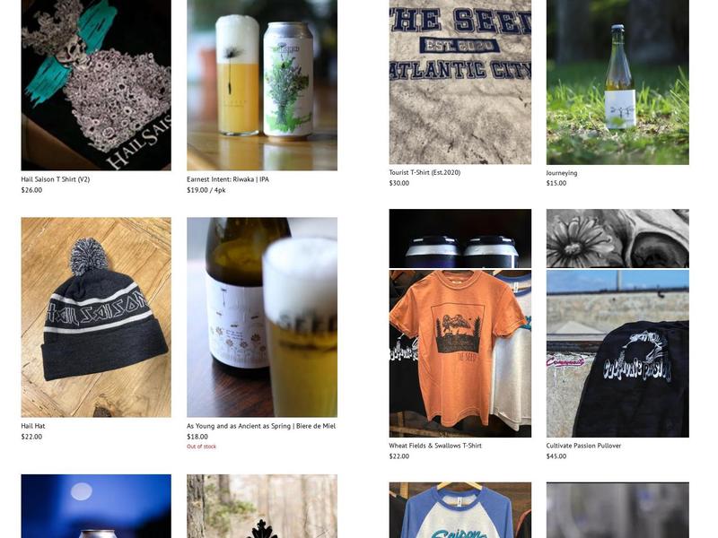 The Seed: A Living Beer Project Menu