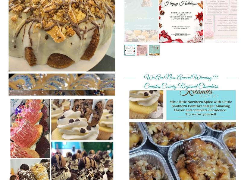 Kreamies Bakery Menu