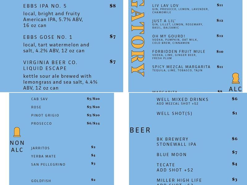 Purgatory Menu