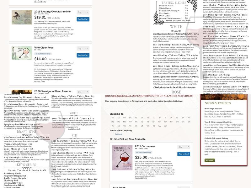 Stone And Key Ambler Menu