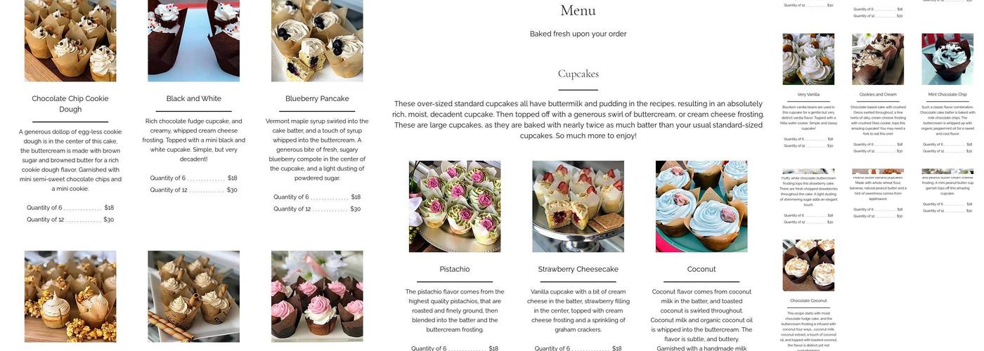 Mayvon Bakery Menu