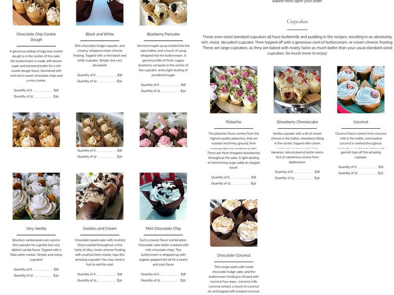Mayvon Bakery Menu