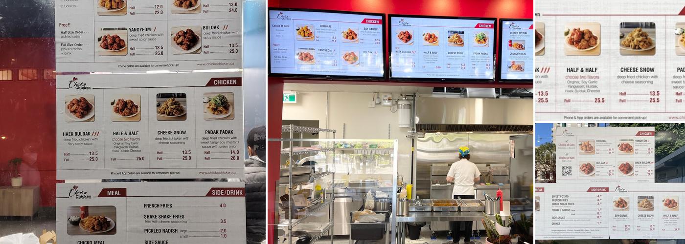 Chicko Chicken Menu