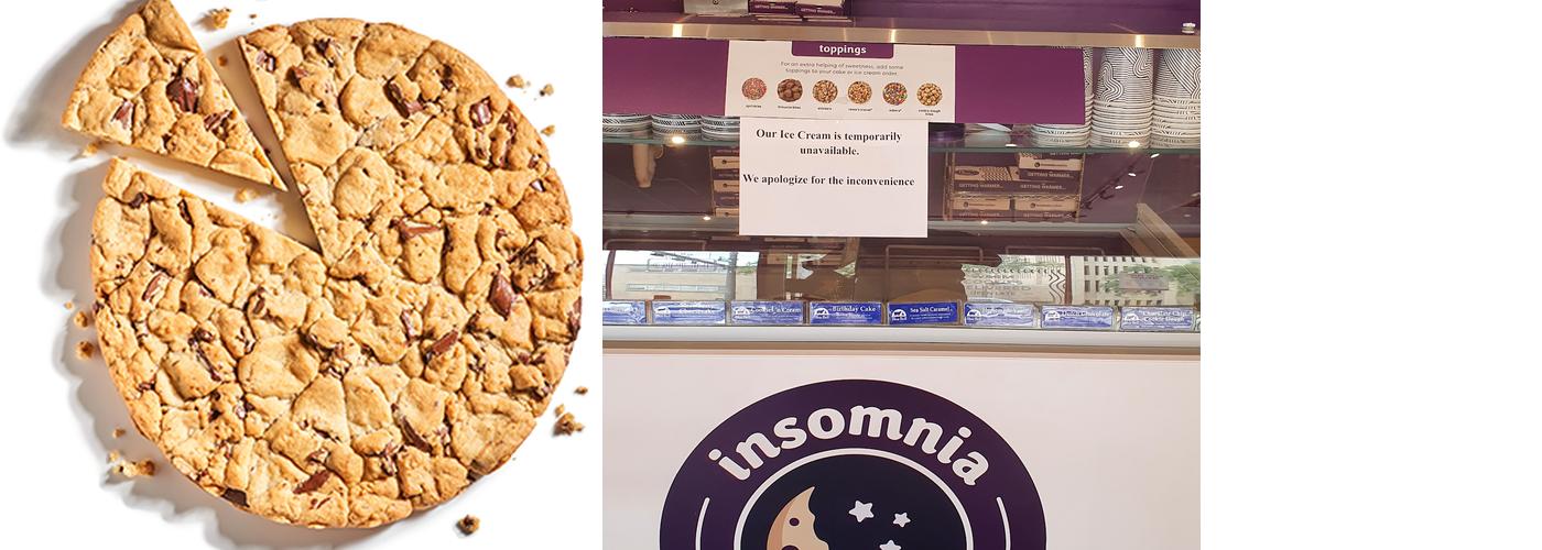 Insomnia Cookies Menu