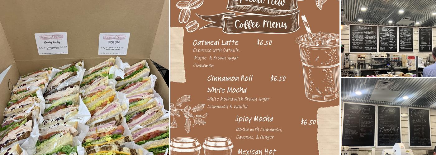 House of Bread Menu